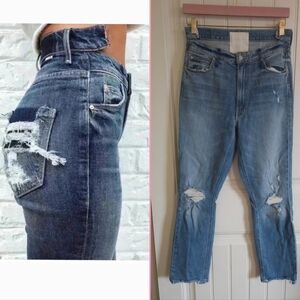 MOTHER DENIM The Dazzler Shift Misbeliever Size 30